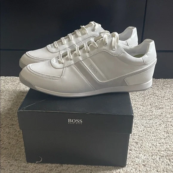 Hugo BOSS brand new Ivory Men's Sneakers size US 9 - Picture 1 of 10
